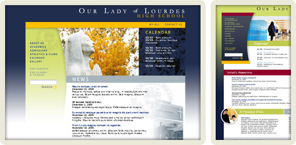 Our Lady of Lourdes Catholic High School screenshot